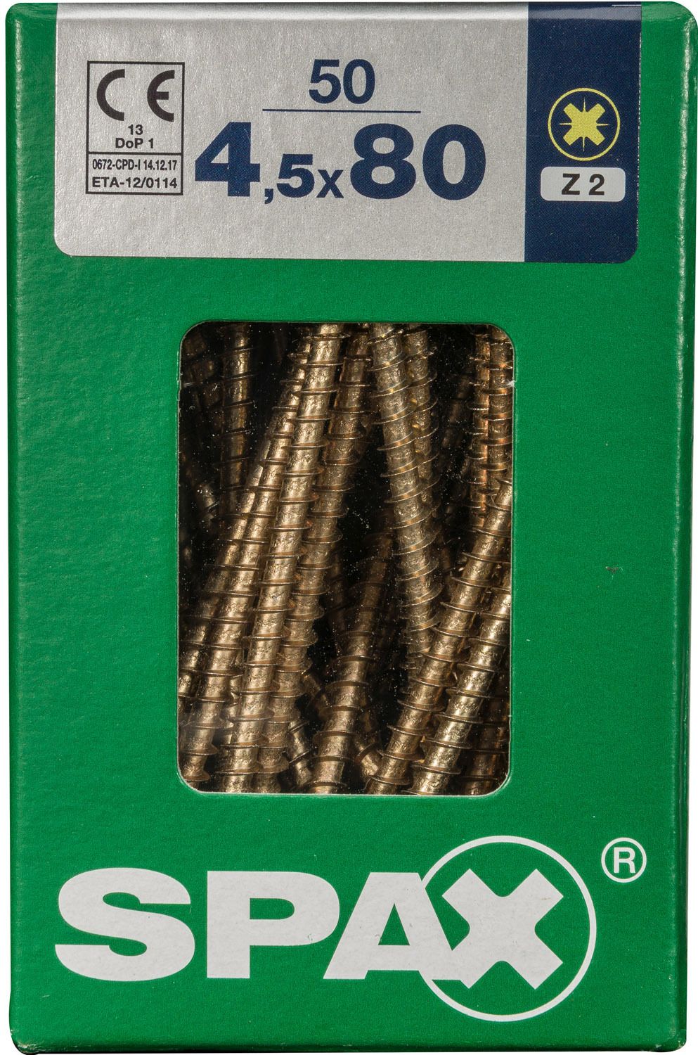 PLANA SPAX Z2 YELLOX L 50 UD.