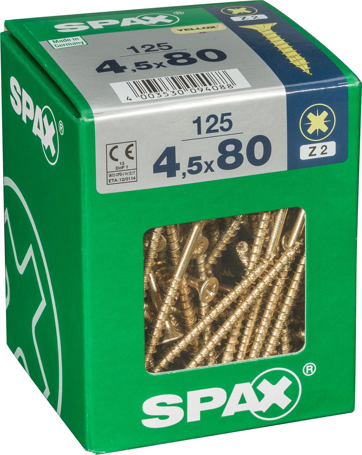 PLANA SPAX Z2 YELLOX XL 125 UD.