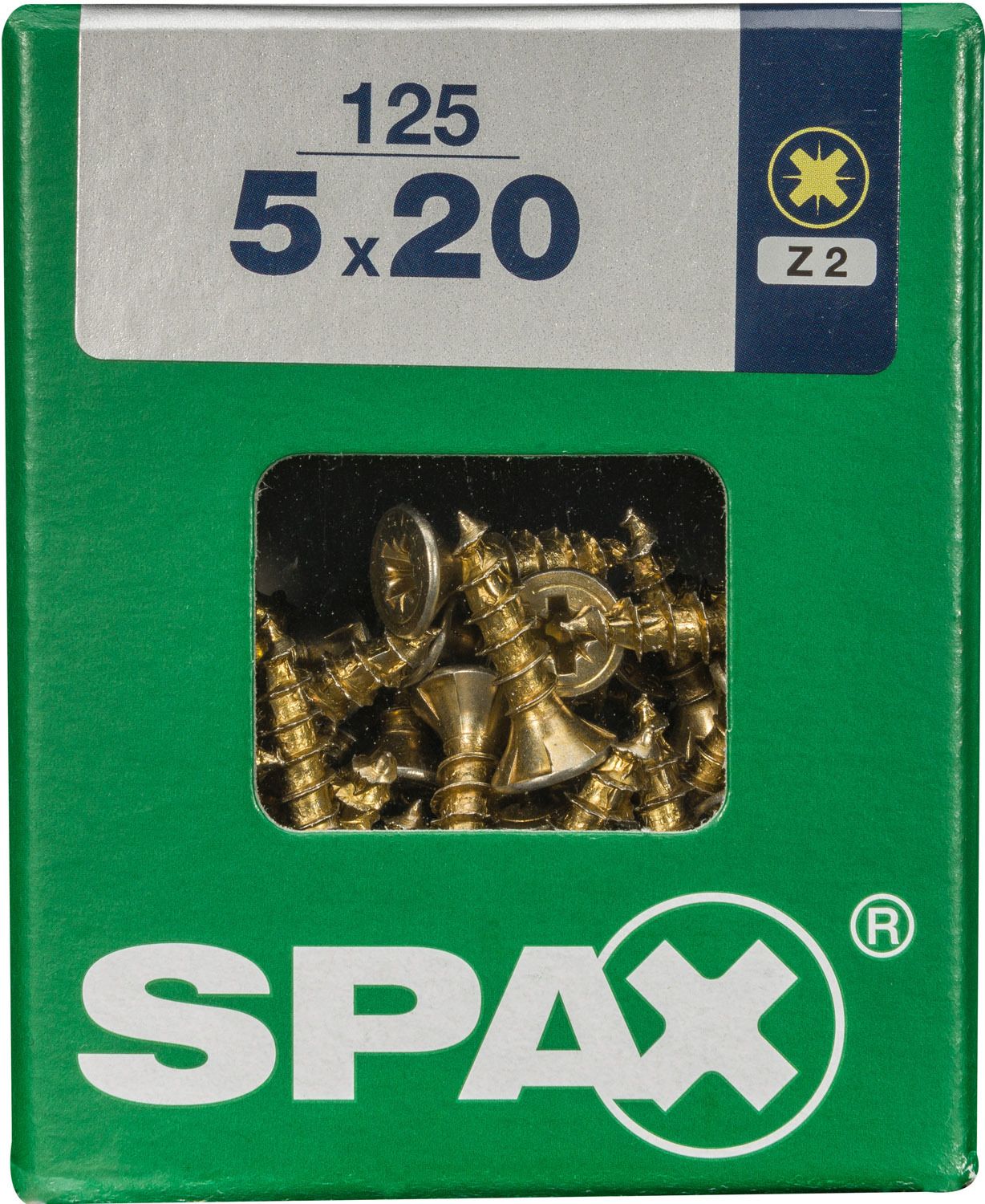 PLANA SPAX Z2 YELLOX L 125 UD.