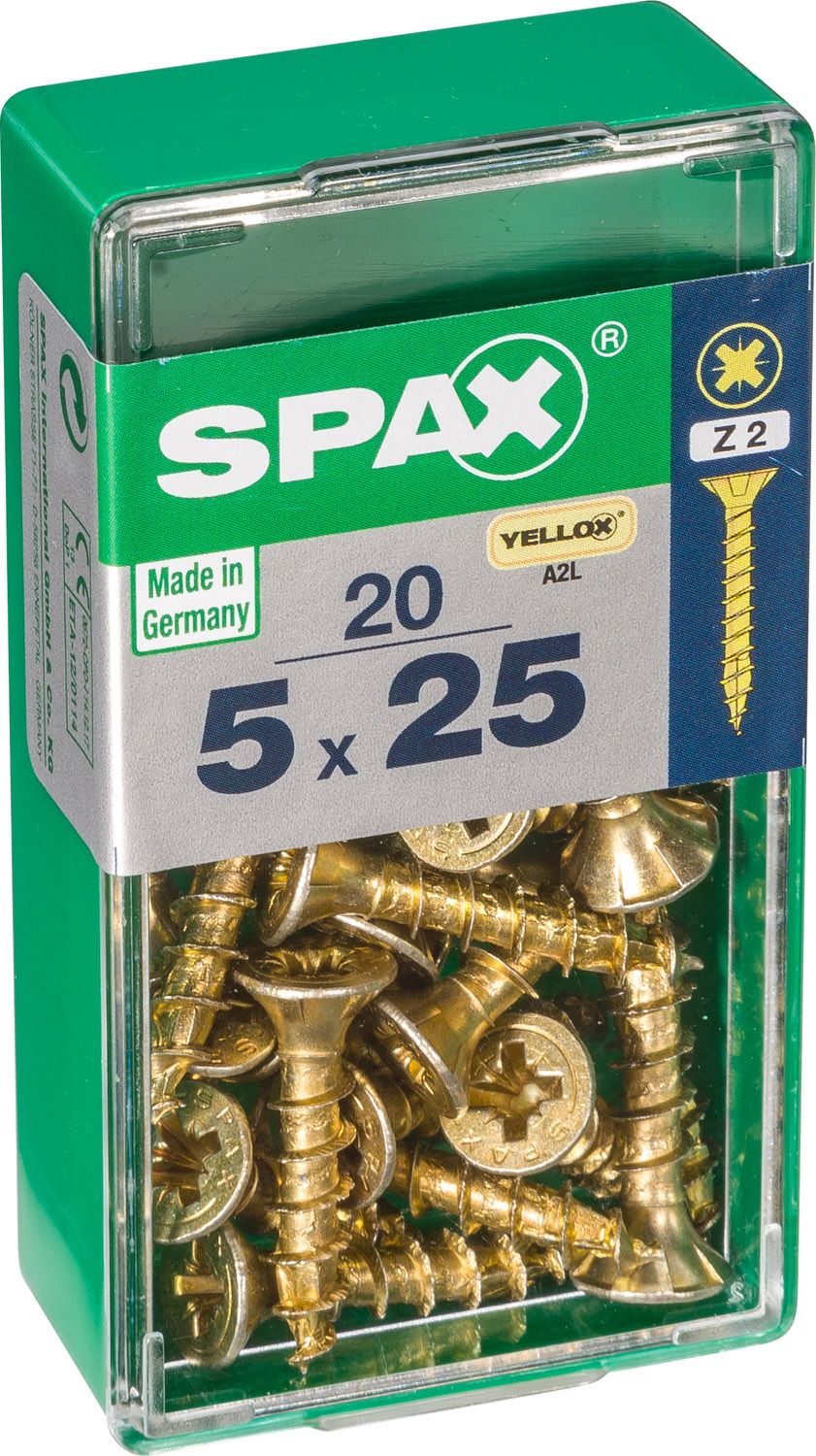 PLANA SPAX Z2 YELLOX S 20 UD.