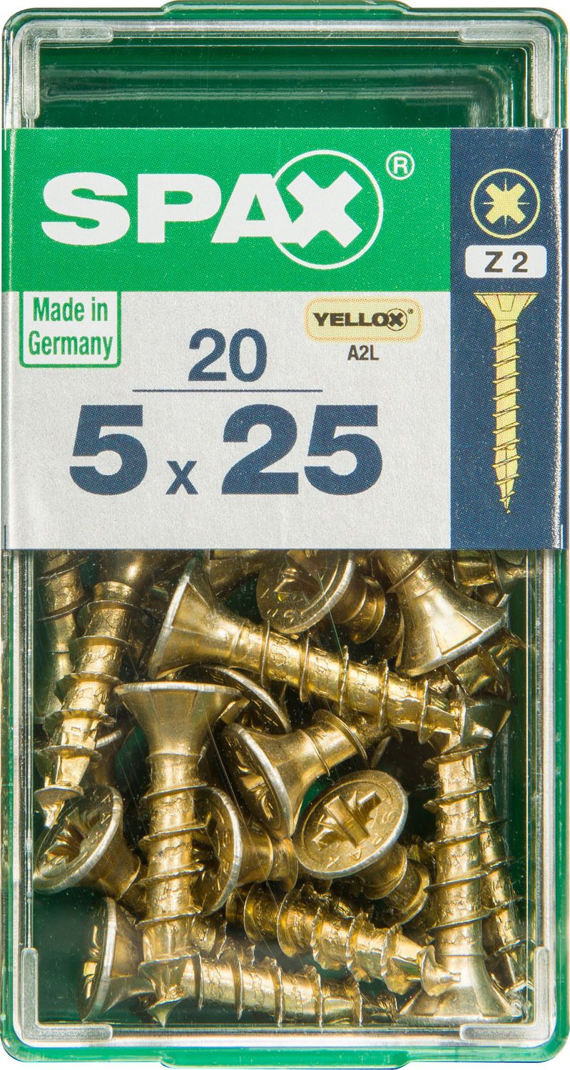 PLANA SPAX Z2 YELLOX S 20 UD.