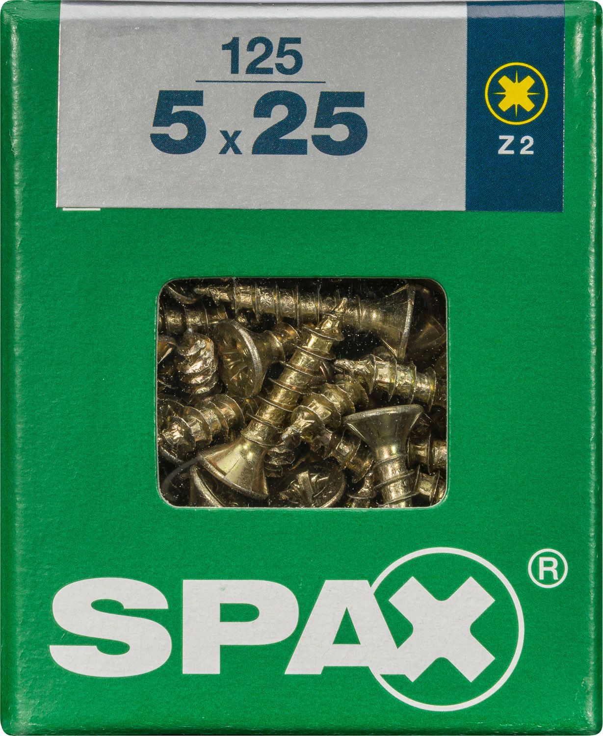 PLANA SPAX Z2 YELLOX L 125 UD.