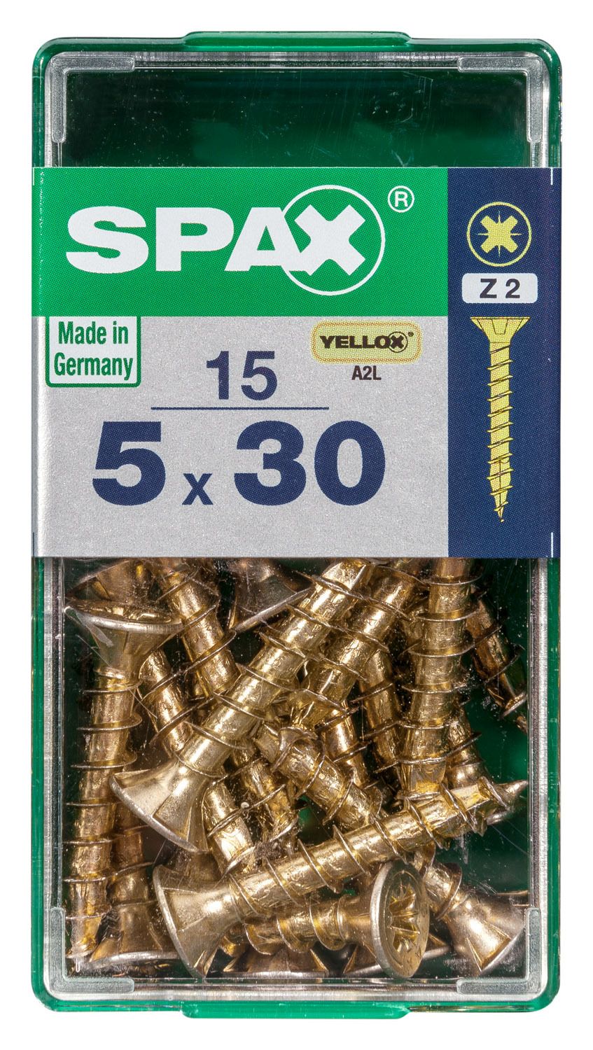 PLANA SPAX Z2 YELLOX S 15 UD.