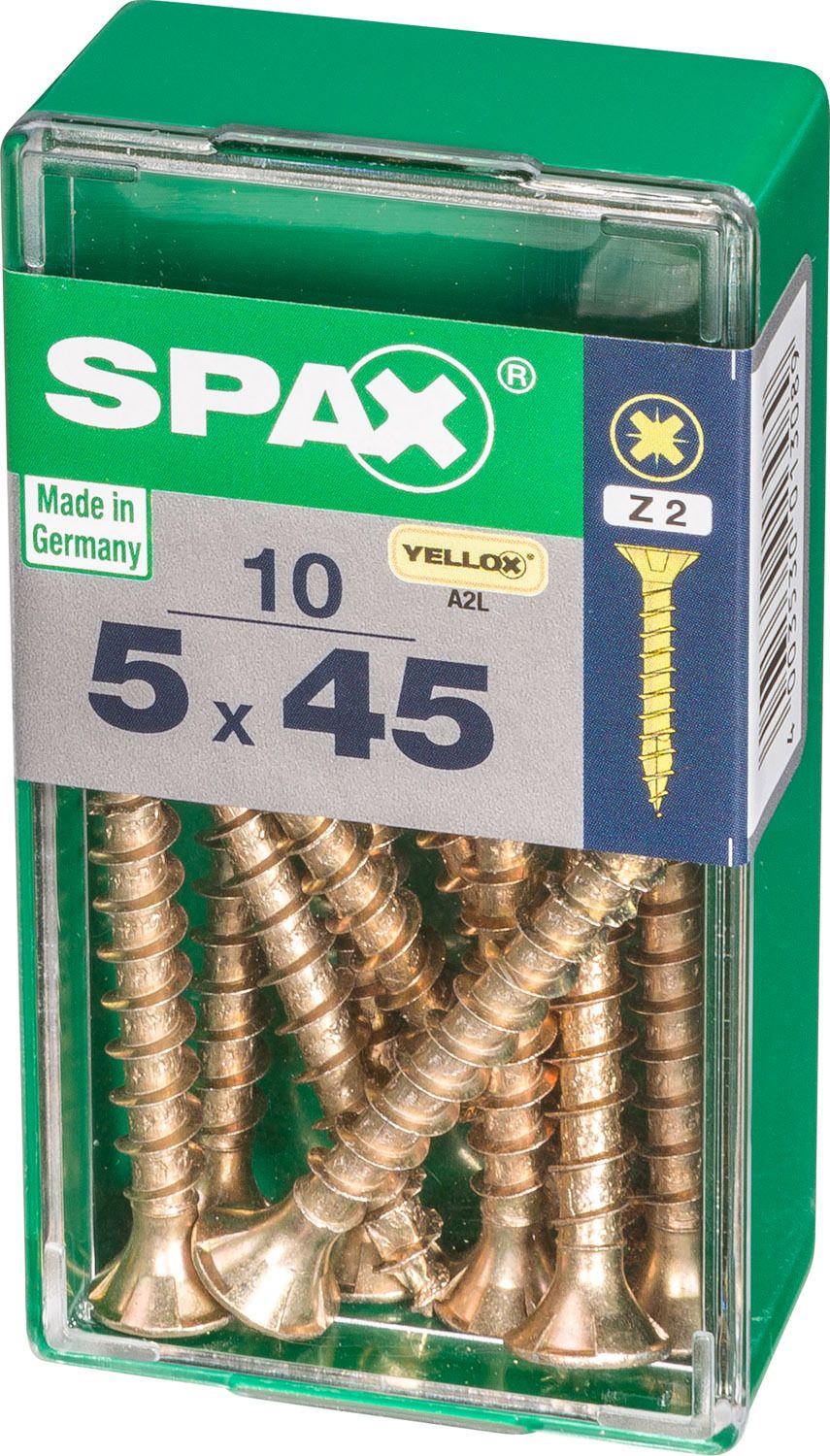 PLANA SPAX Z2 YELLOX S 10 UD.