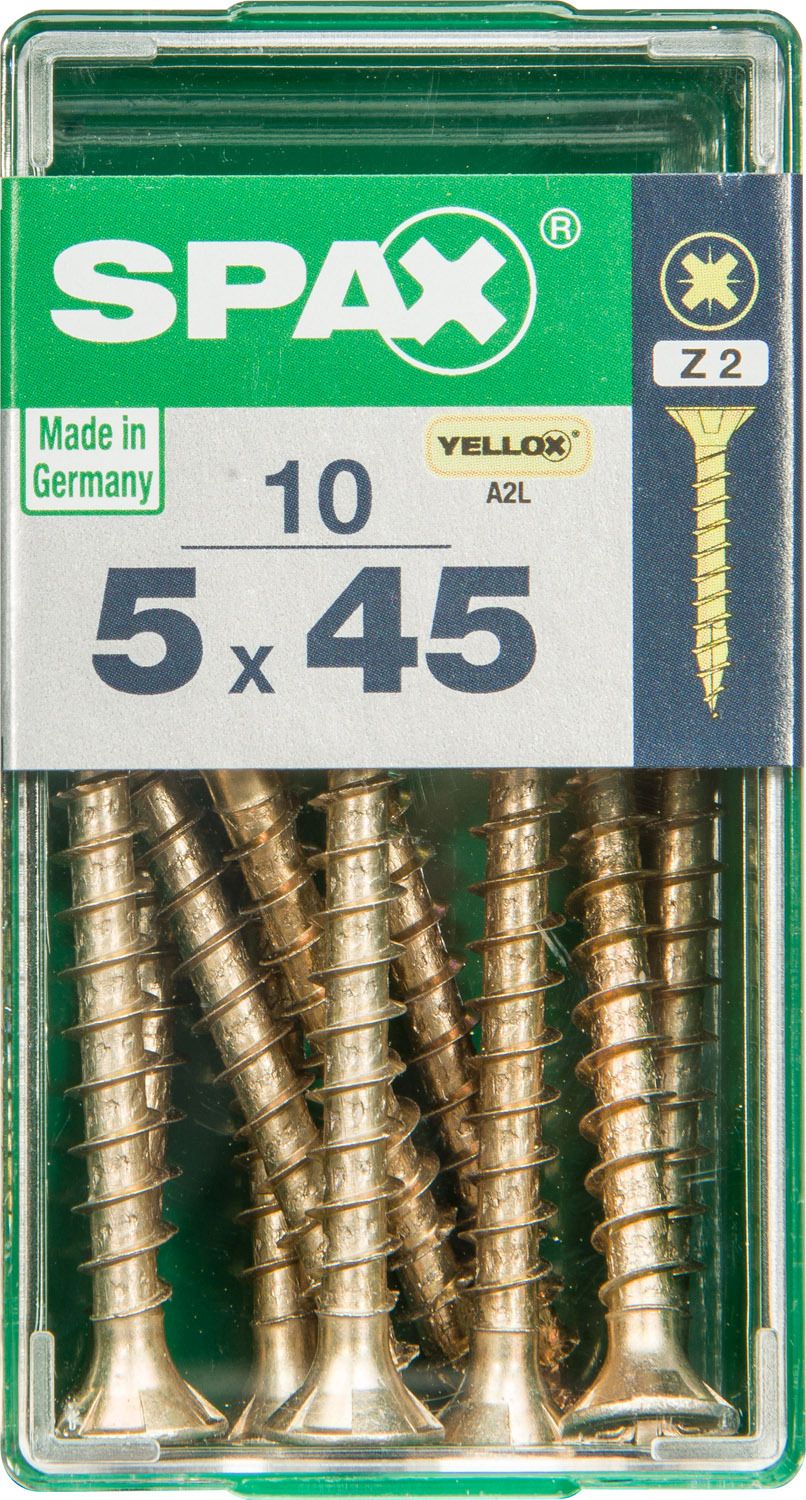 PLANA SPAX Z2 YELLOX S 10 UD.