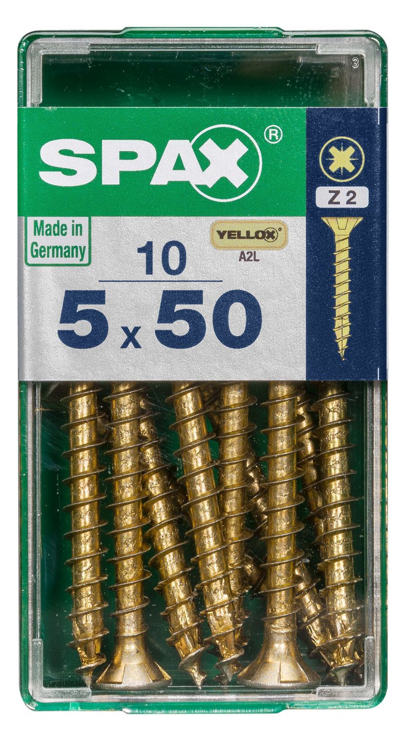 PLANA SPAX Z2 YELLOX S 10 UD.