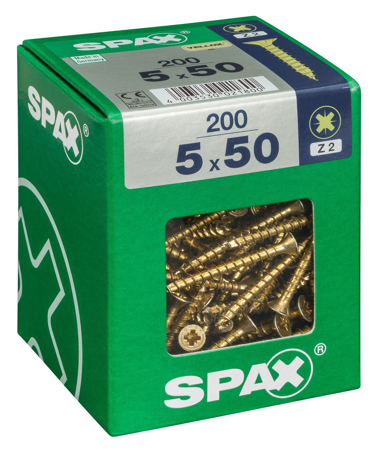 PLANA SPAX Z2 YELLOX XL 200 UD.