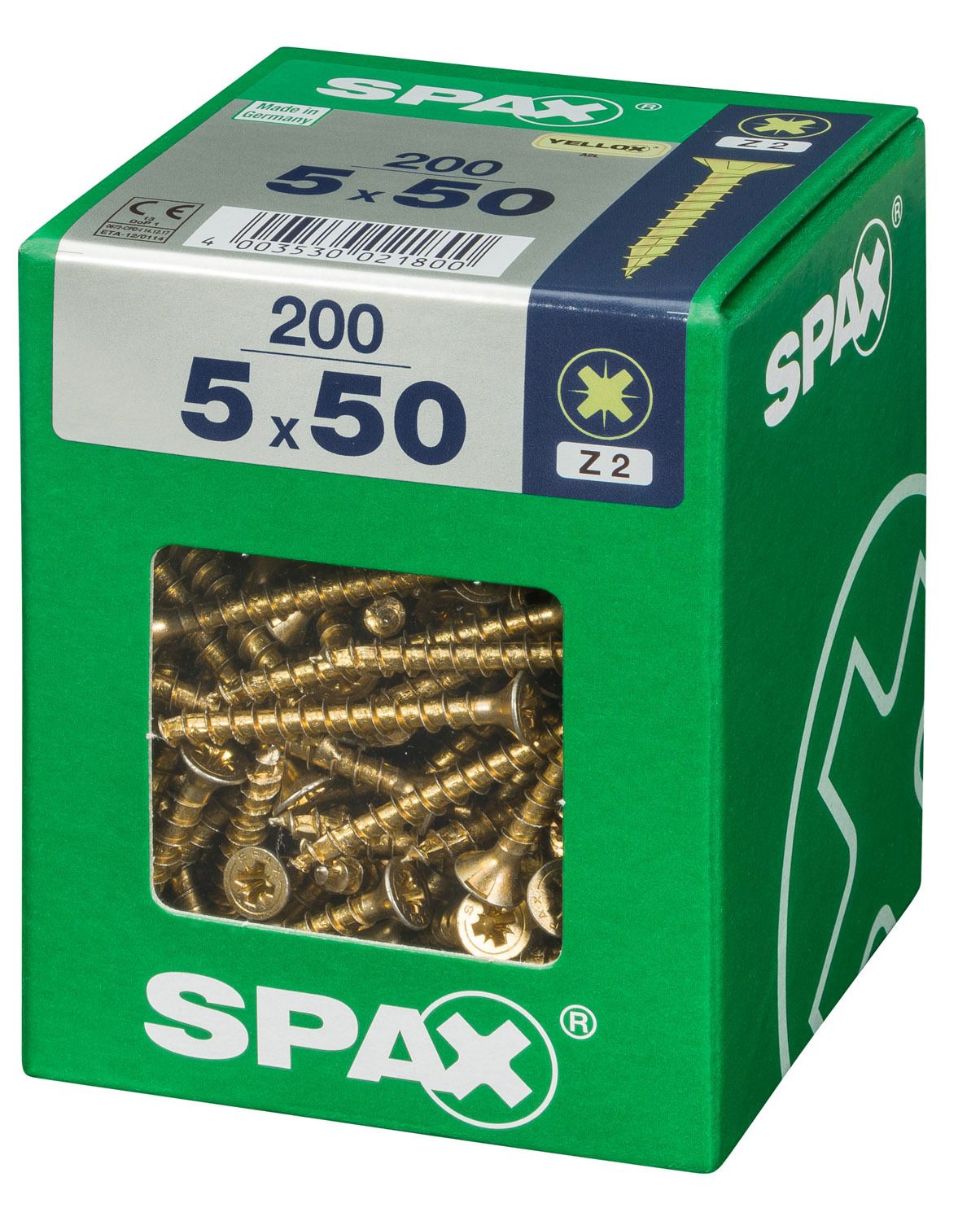 PLANA SPAX Z2 YELLOX XL 200 UD.