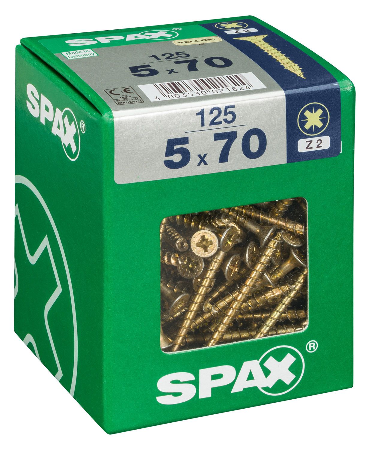 PLANA SPAX Z2 YELLOX XL 125 UD.