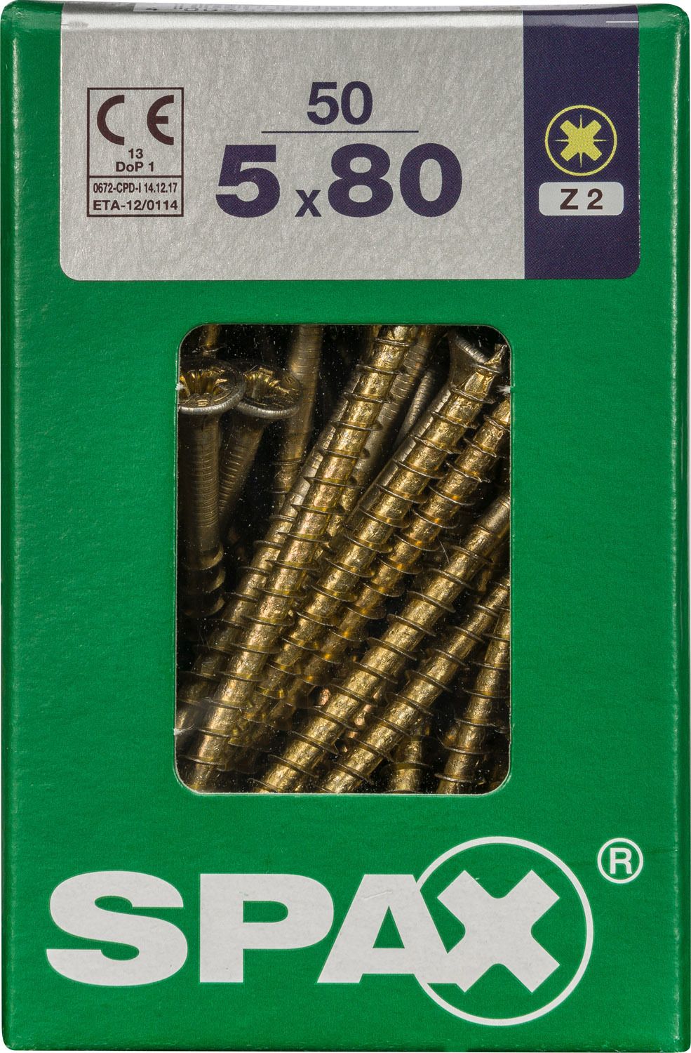 PLANA SPAX Z2 YELLOX L 50 UD.