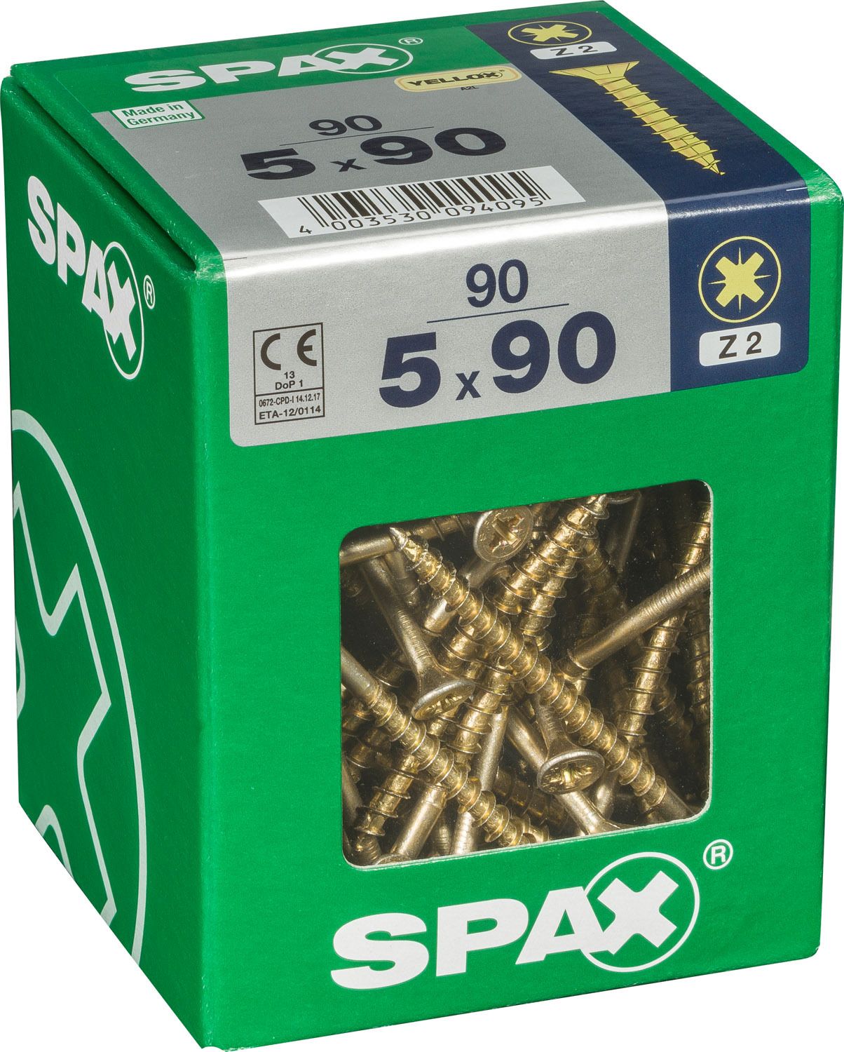 PLANA SPAX Z2 YELLOX XL 90 UD.