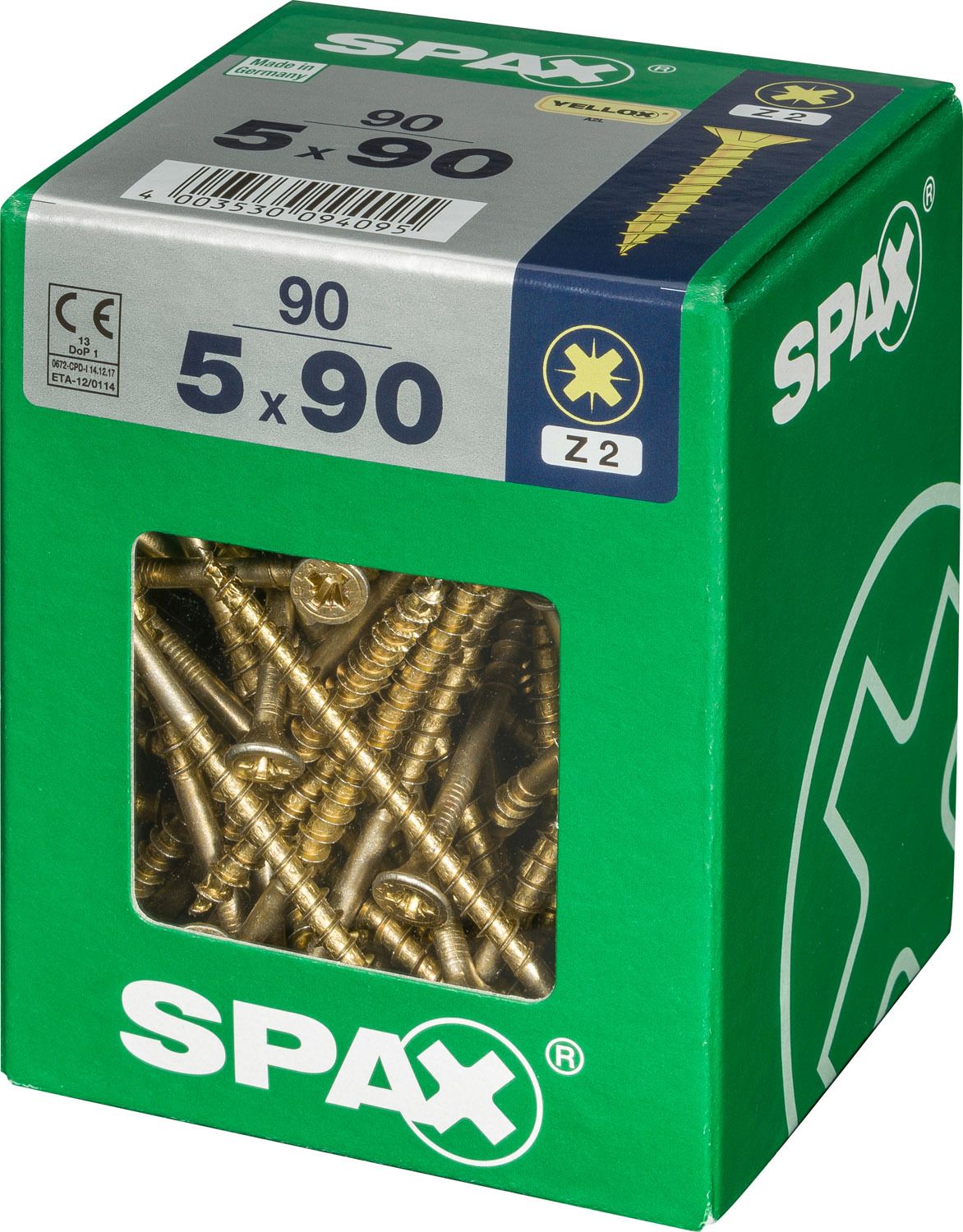 PLANA SPAX Z2 YELLOX XL 90 UD.