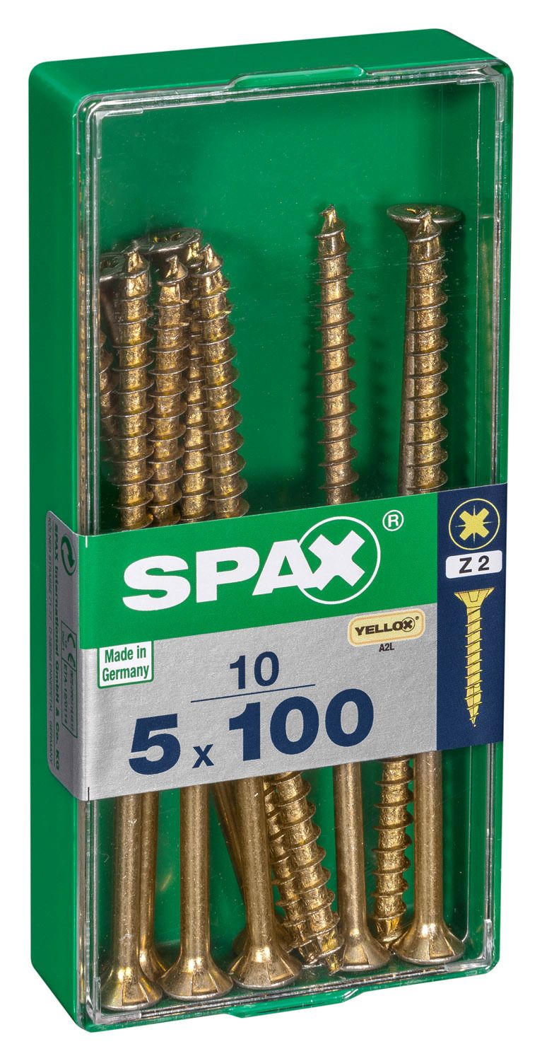 PLANA SPAX Z2 YELLOX M 10 UD.