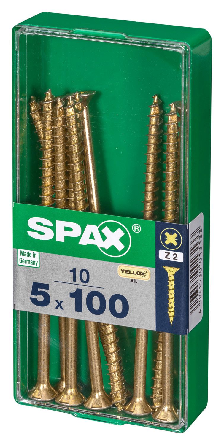 PLANA SPAX Z2 YELLOX M 10 UD.