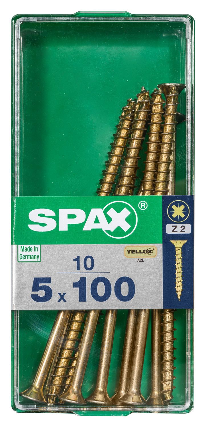 PLANA SPAX Z2 YELLOX M 10 UD.