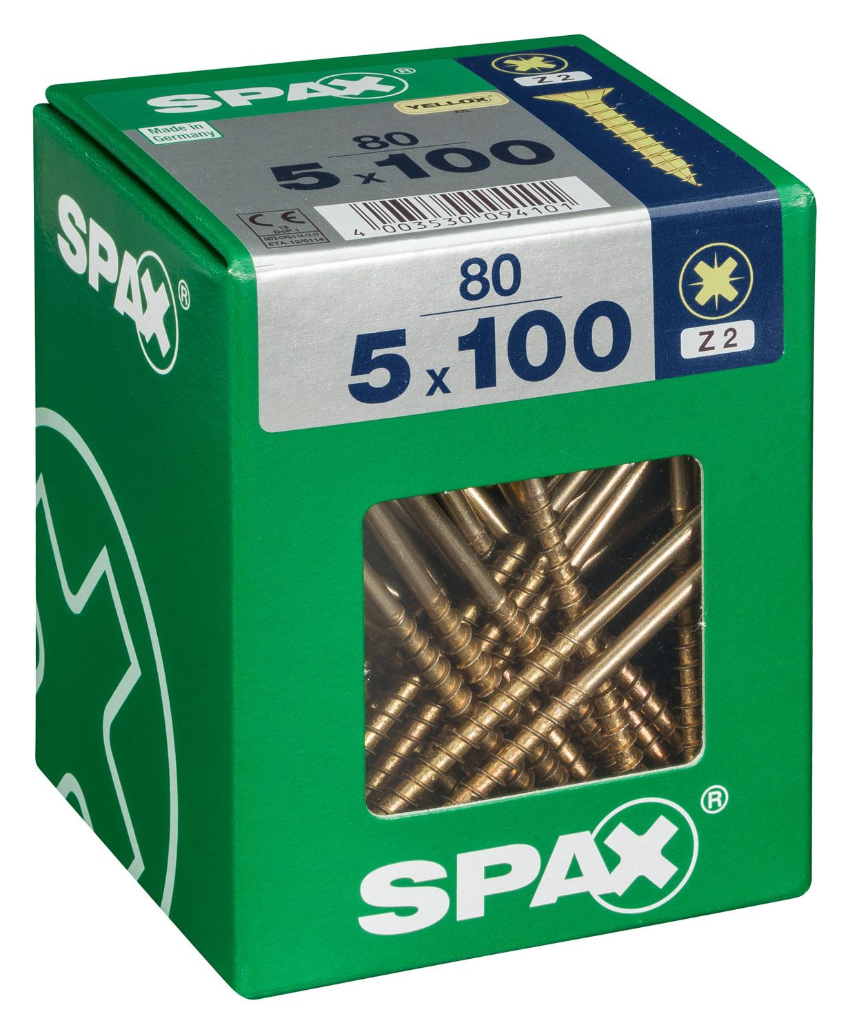 PLANA SPAX Z2 YELLOX XL 80 UD.