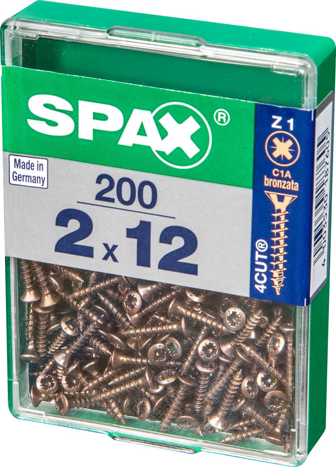 PLANA SPAX Z1 BRONCE M 200 UD.