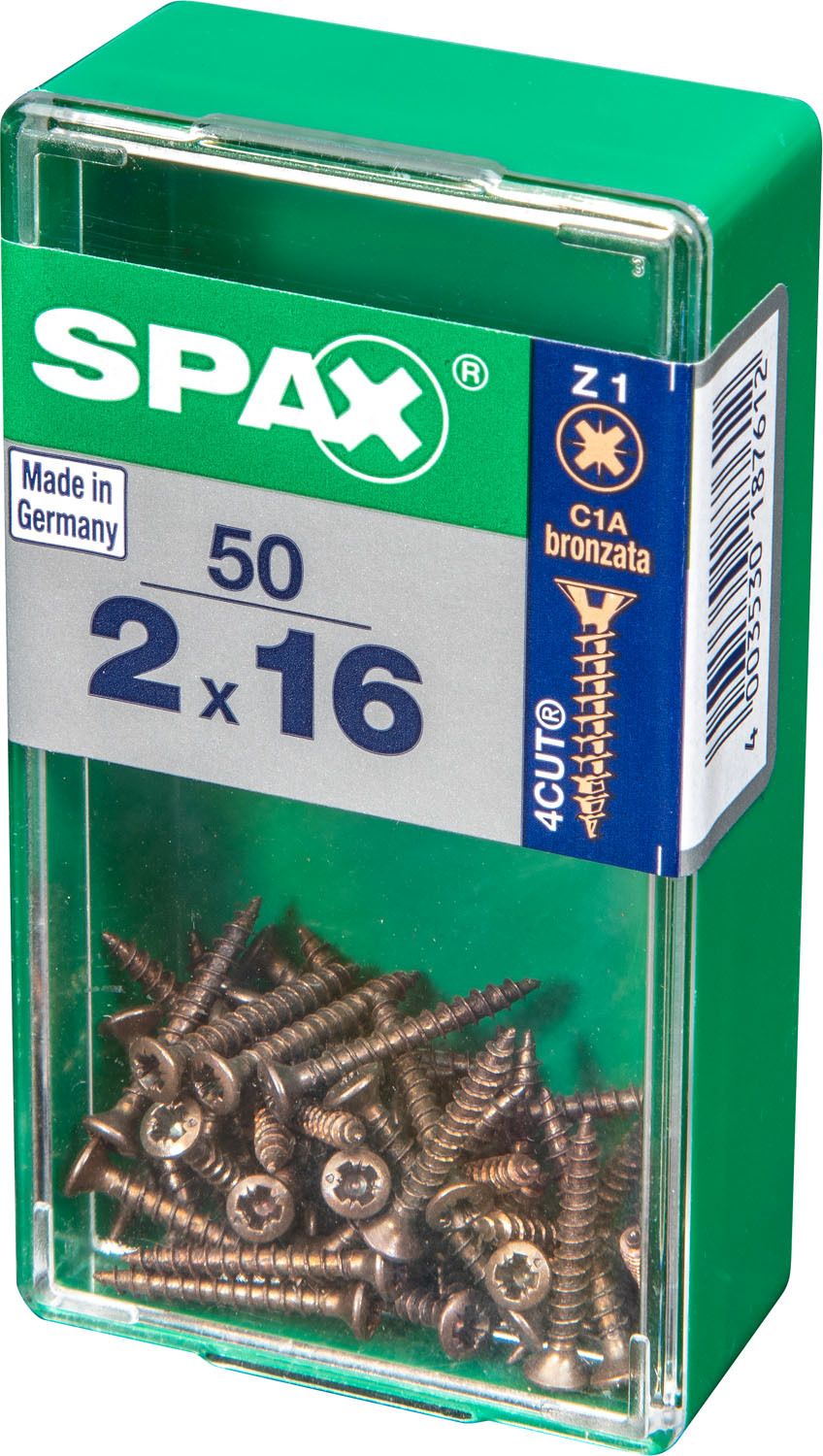 PLANA SPAX Z1 BRONCE S 50 UD.
