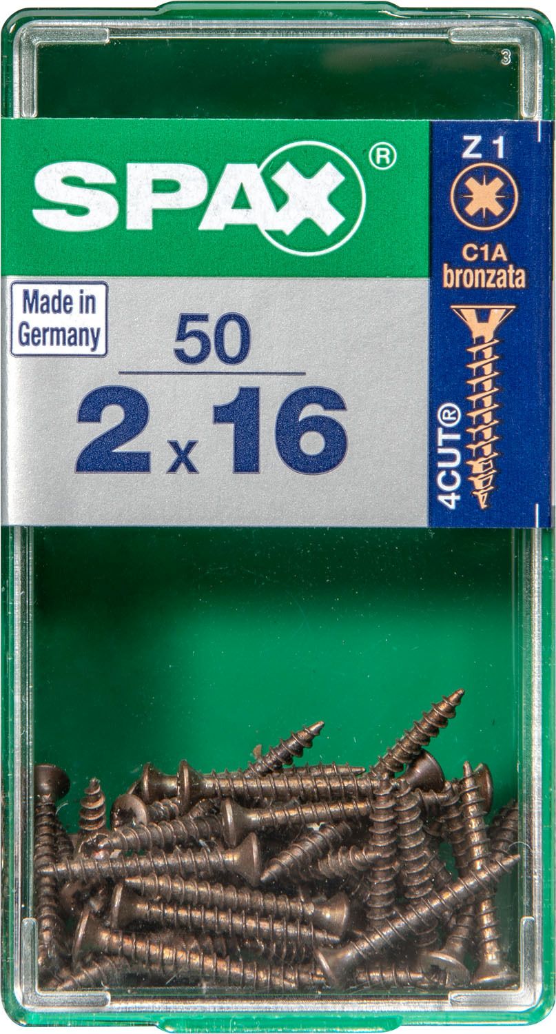 PLANA SPAX Z1 BRONCE S 50 UD.