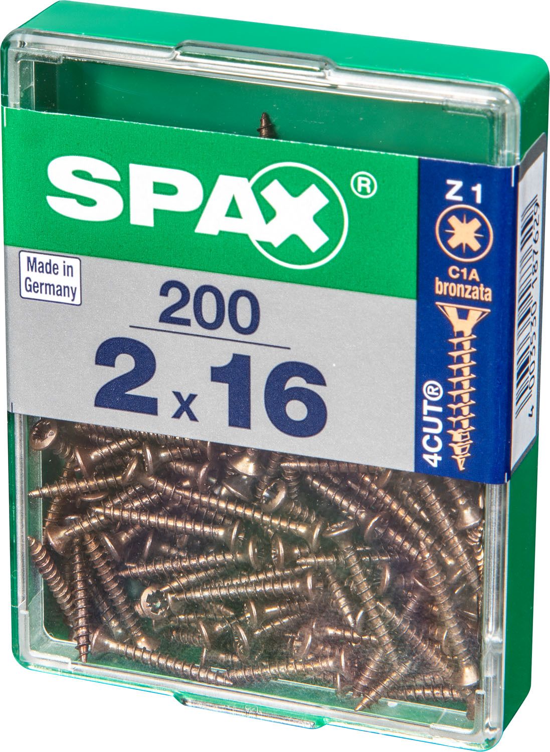 PLANA SPAX Z1 BRONCE M 200 UD.
