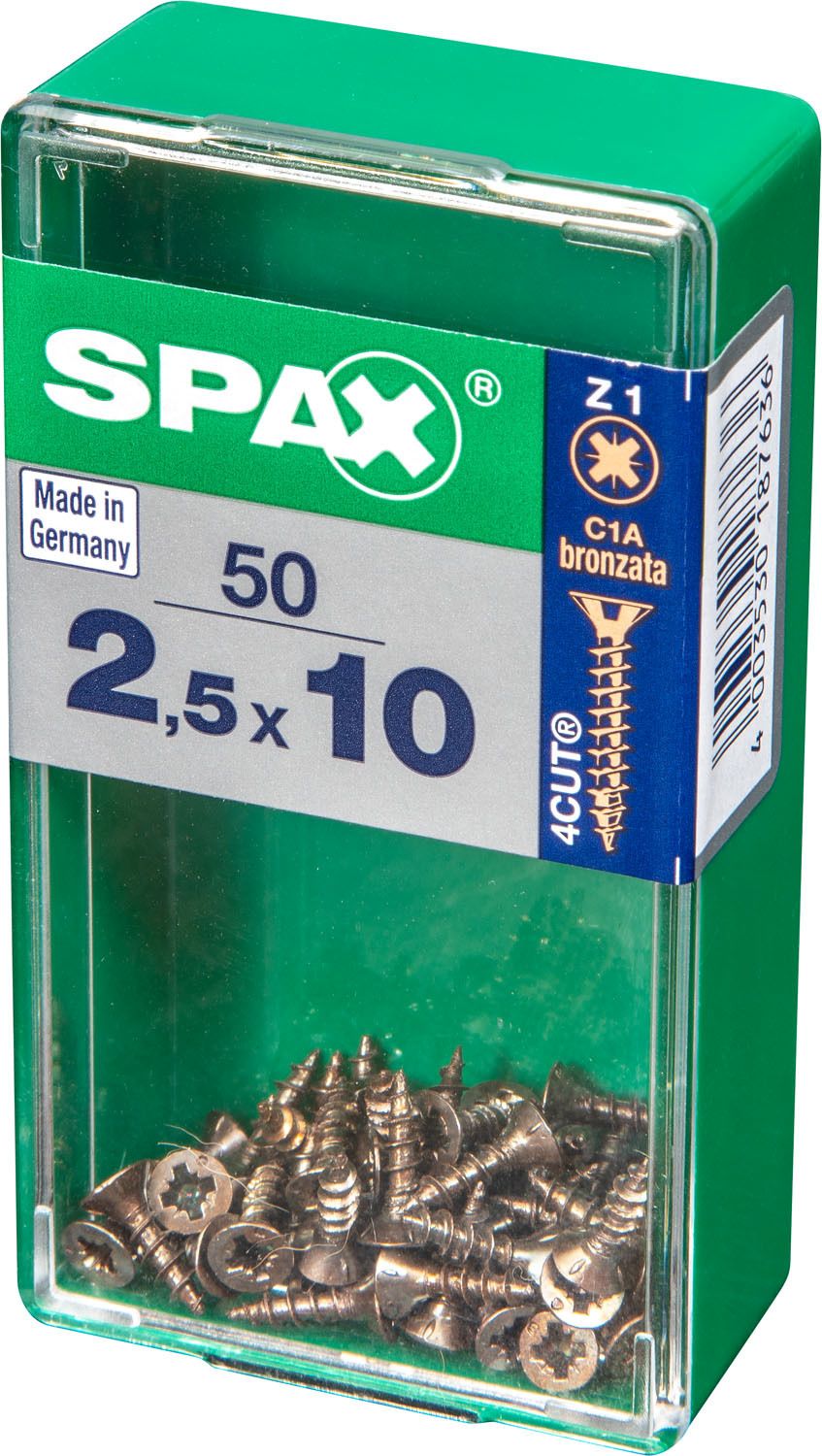 PLANA SPAX Z1 BRONCE S 50 UD.