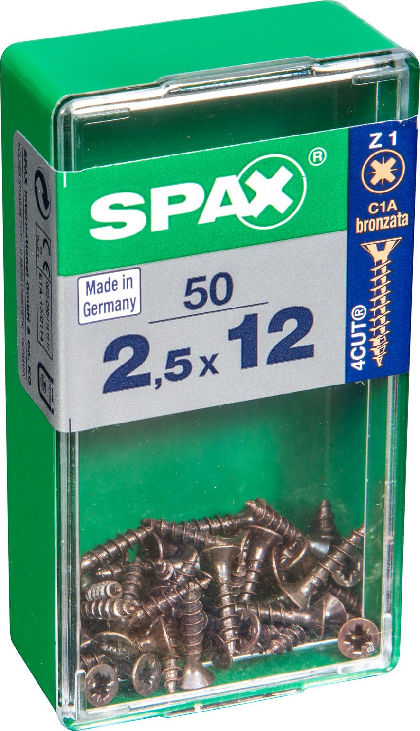 PLANA SPAX Z1 BRONCE S 50 UD.