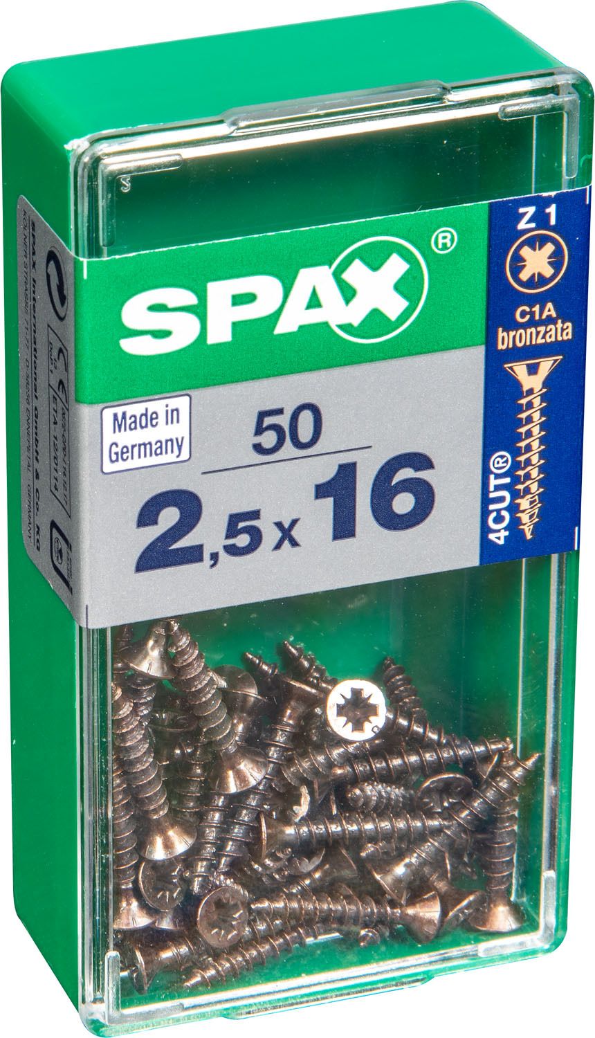 PLANA SPAX Z1 BRONCE S 50 UD.