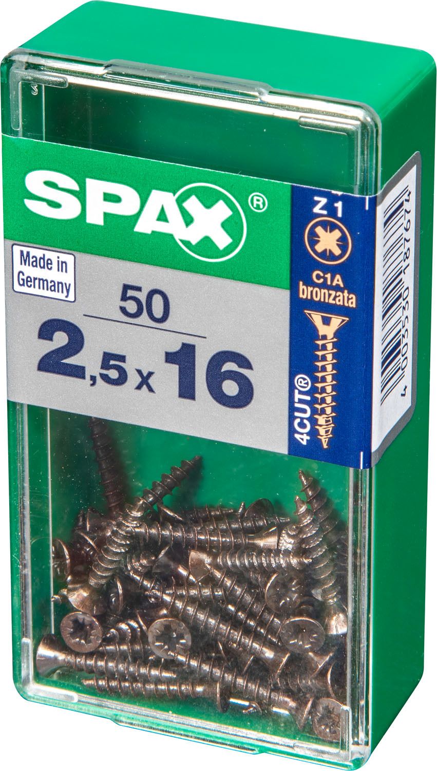 PLANA SPAX Z1 BRONCE S 50 UD.