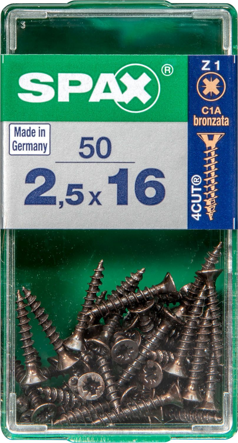 PLANA SPAX Z1 BRONCE S 50 UD.