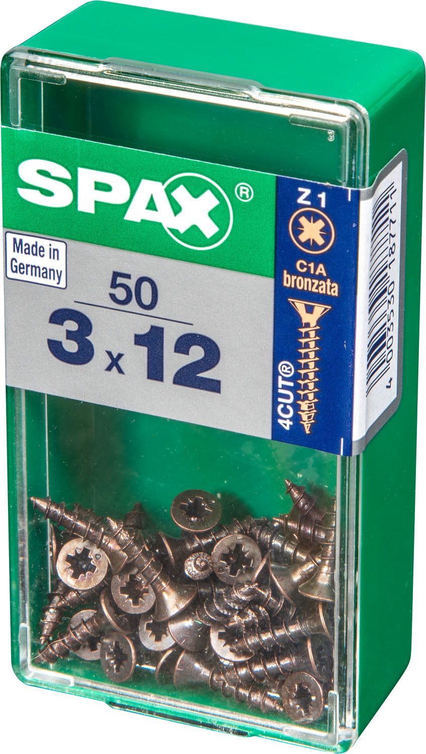 PLANA SPAX Z1 BRONCE S 50 UD.