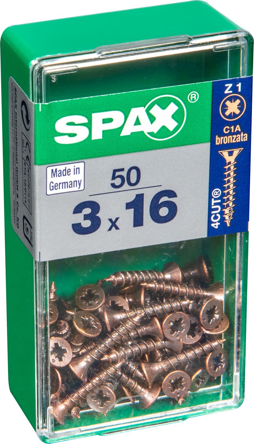 PLANA SPAX Z1 BRONCE S 50 UD.