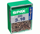 PLANA SPAX Z1 BRONCE M 200 UD.