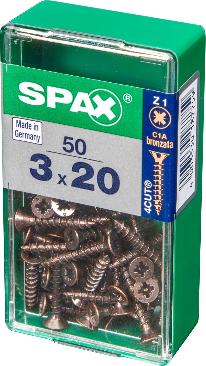 PLANA SPAX Z1 BRONCE S 50 UD.