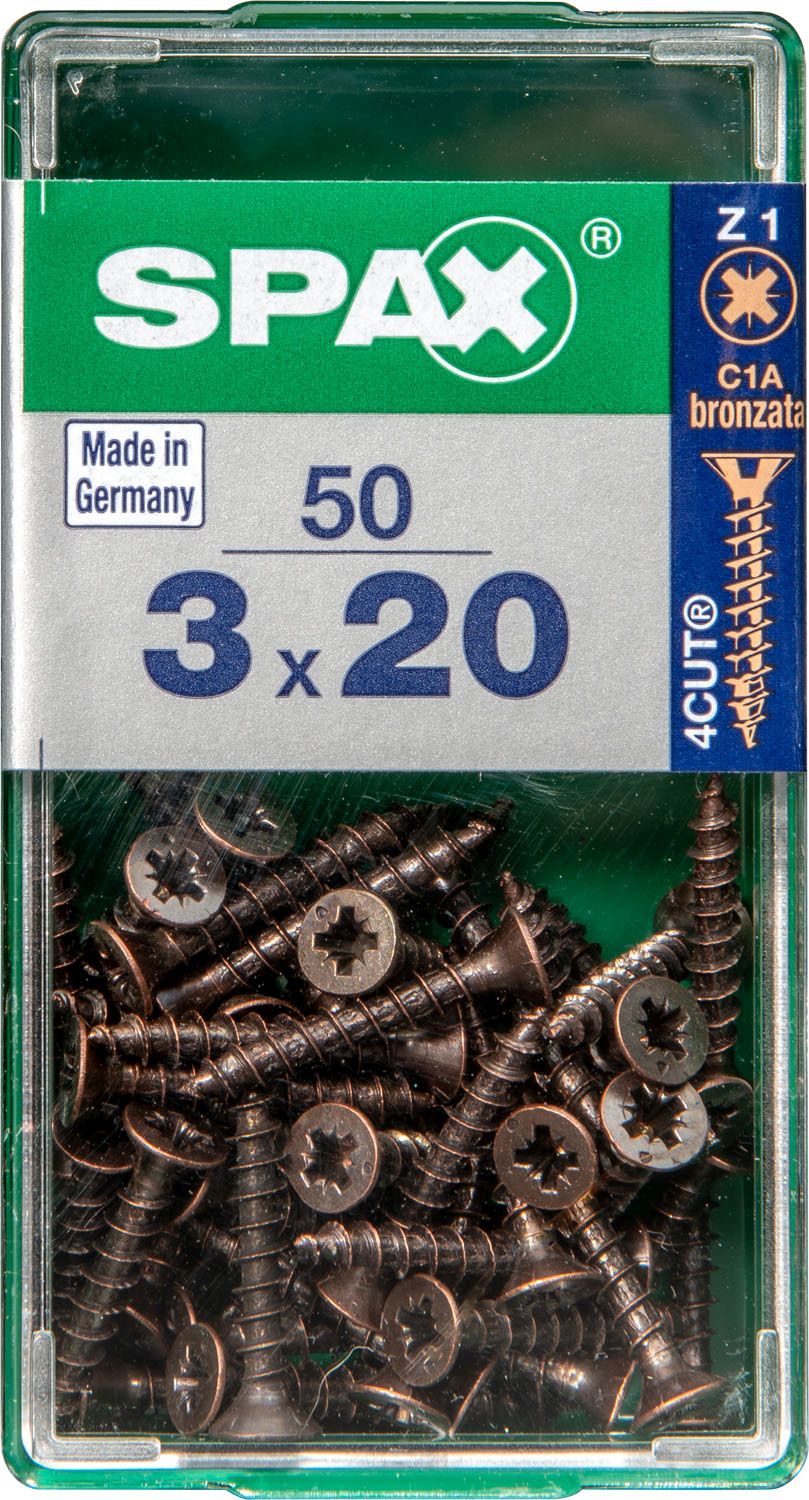 PLANA SPAX Z1 BRONCE S 50 UD.