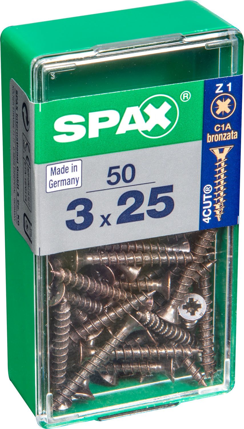 PLANA SPAX Z1 BRONCE S 50 UD.