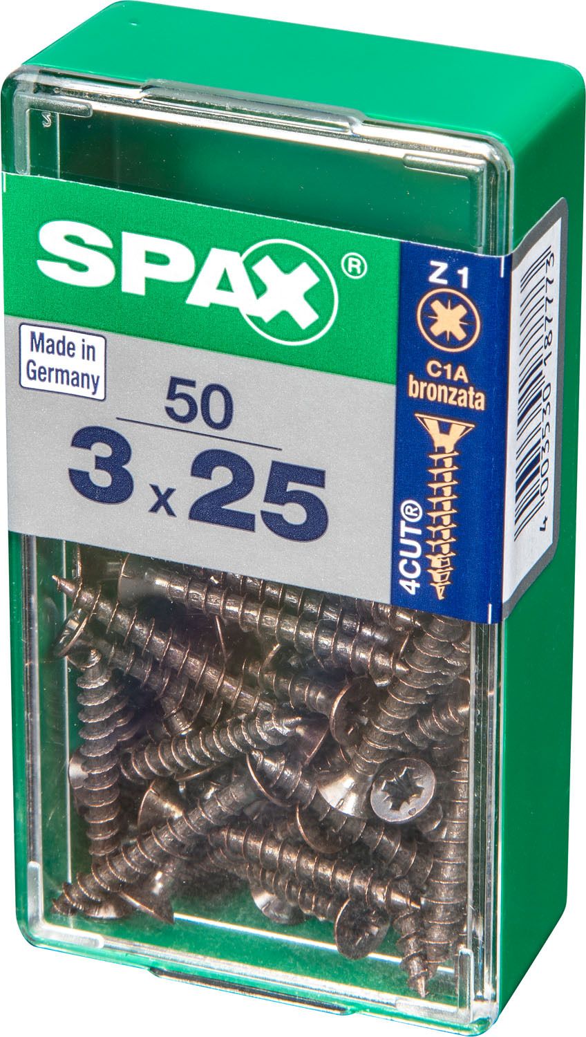 PLANA SPAX Z1 BRONCE S 50 UD.