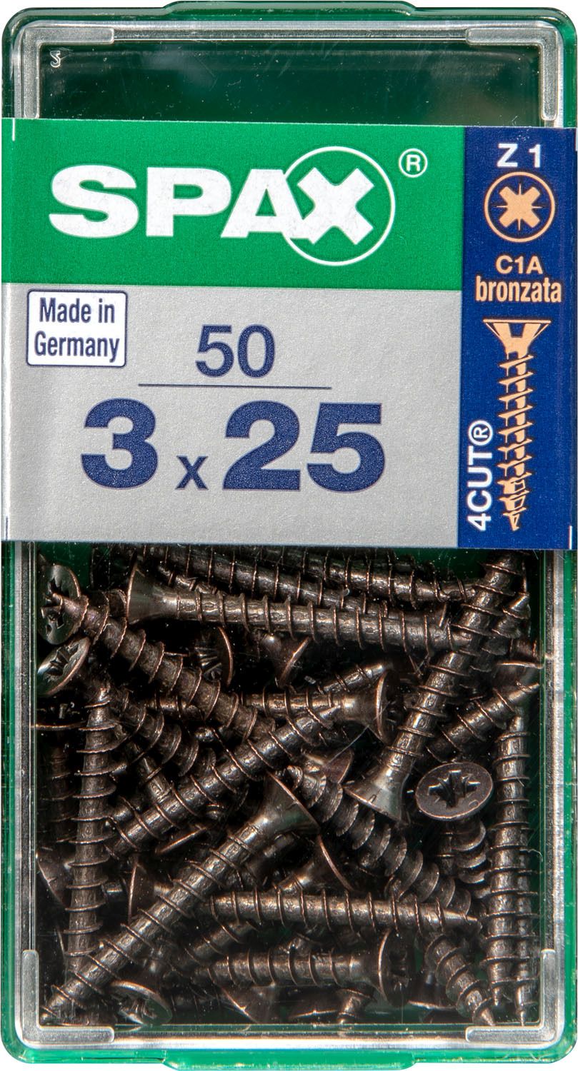 PLANA SPAX Z1 BRONCE S 50 UD.