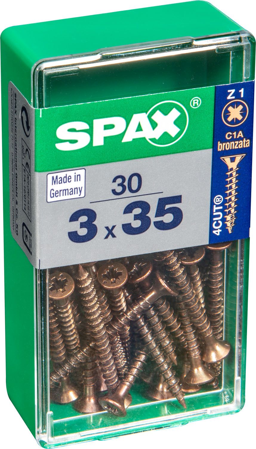 PLANA SPAX Z1 BRONCE S 30 UD.
