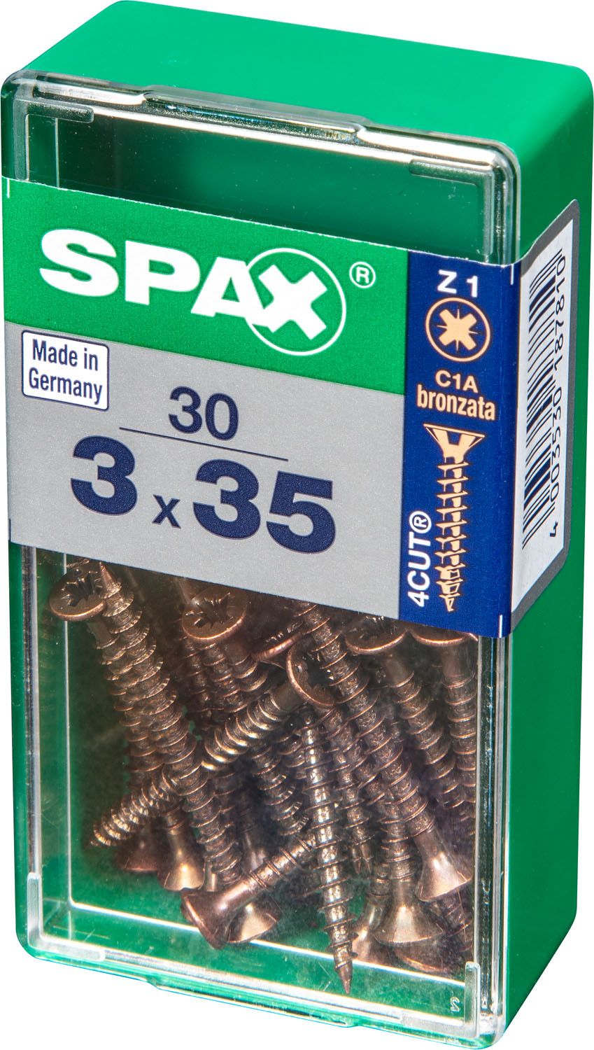 PLANA SPAX Z1 BRONCE S 30 UD.