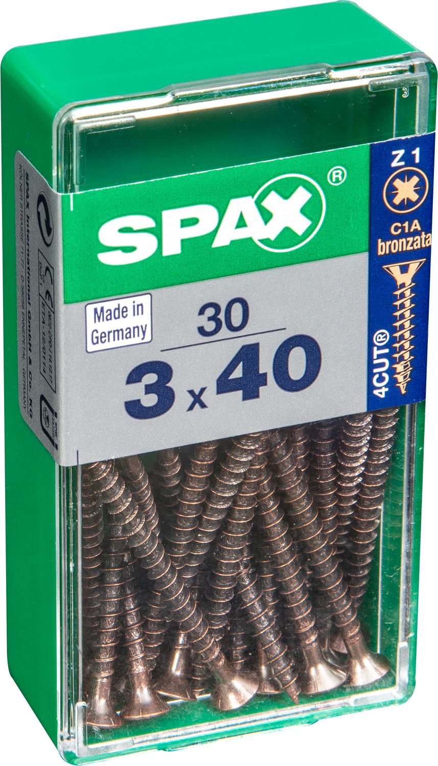 PLANA SPAX Z1 BRONCE S 40 UD.