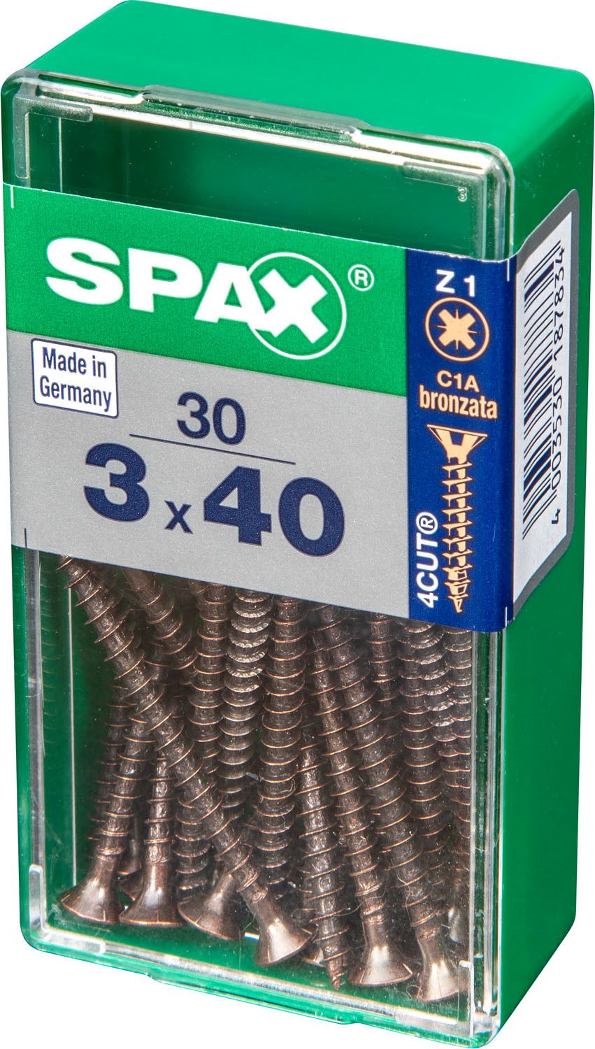PLANA SPAX Z1 BRONCE S 40 UD.