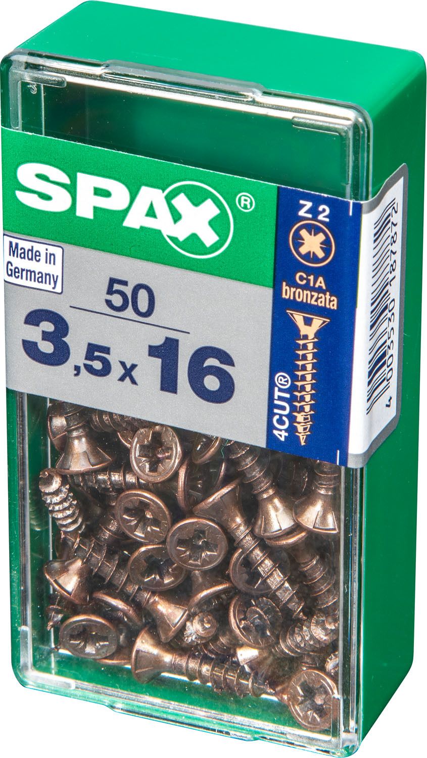 PLANA SPAX Z2 BRONCE S 50 UD.