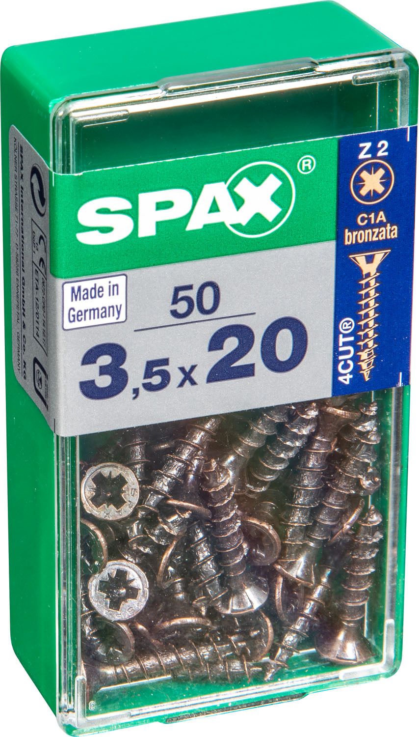 PLANA SPAX Z2 BRONCE S 50 UD.