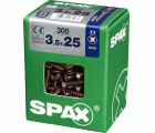 PLANA SPAX Z2 BRONCE L 300 UD.