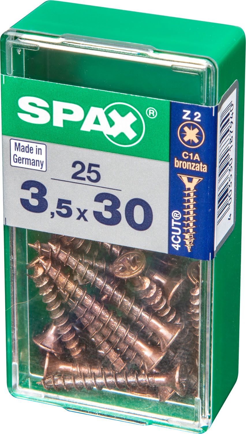PLANA SPAX Z2 BRONCE S 25 UD.
