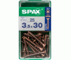 PLANA SPAX Z2 BRONCE S 25 UD.