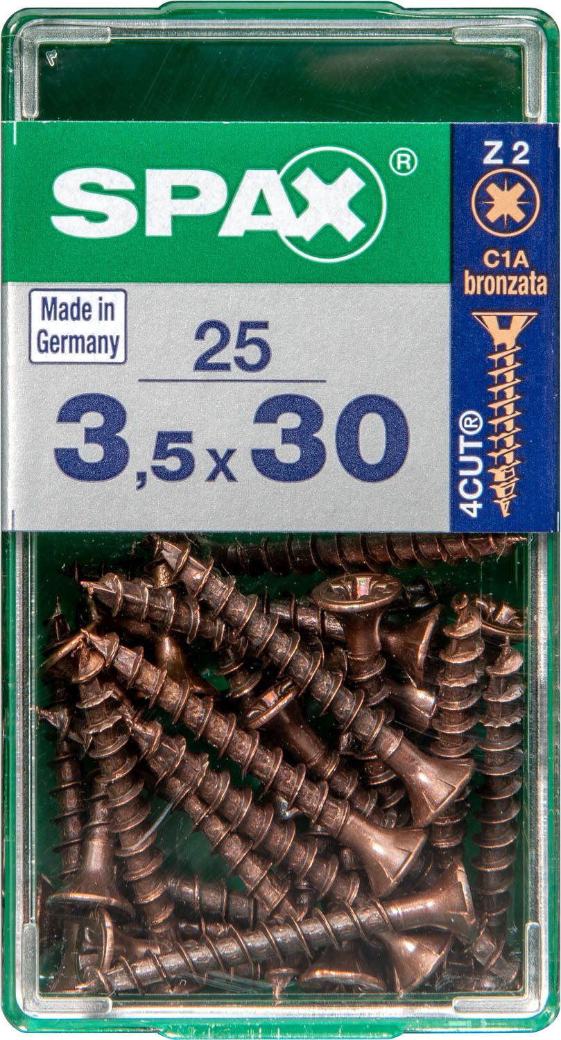 PLANA SPAX Z2 BRONCE S 25 UD.