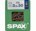 PLANA SPAX Z2 BRONCE L 250 UD.