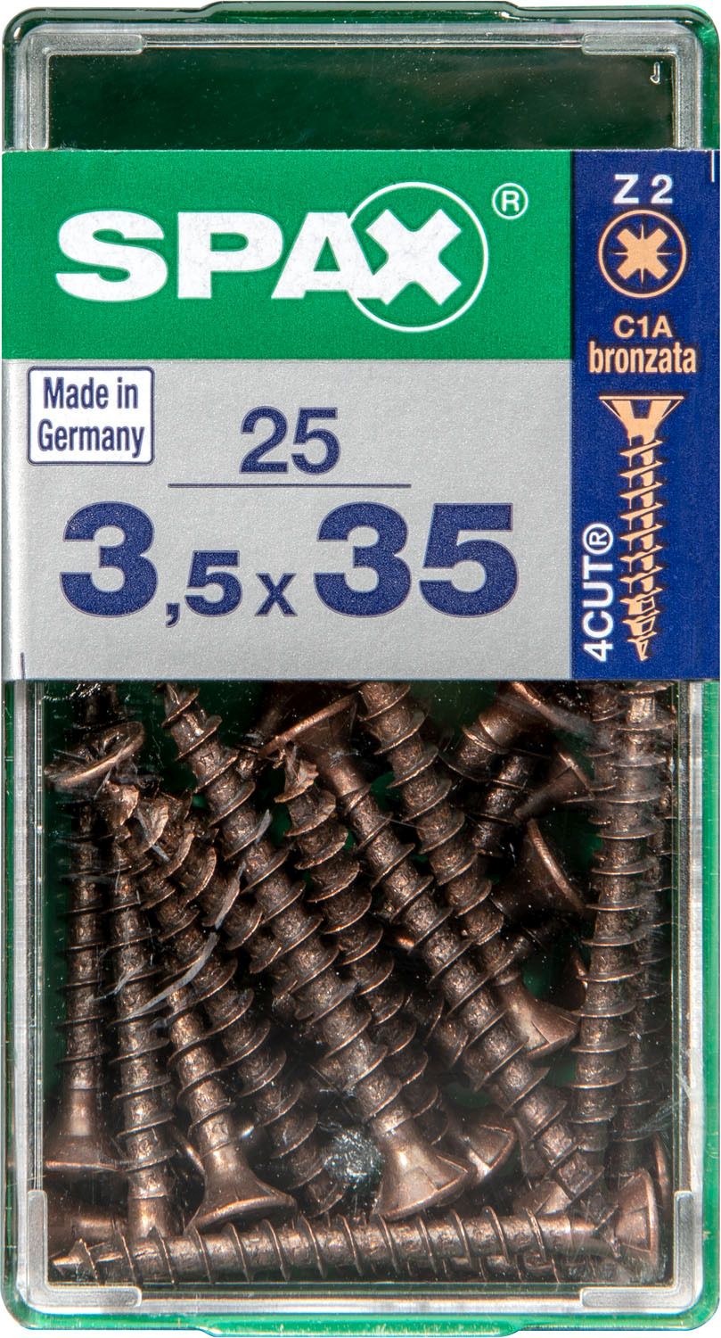 PLANA SPAX Z2 BRONCE S 25 UD.