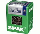PLANA SPAX Z2 BRONCE L 200 UD.